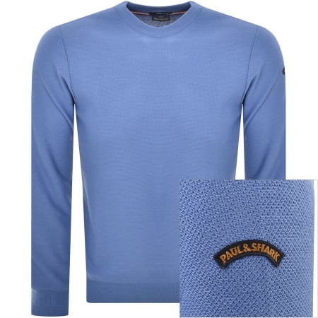 Product Image for Paul And Shark Roundneck Knit Jumper Blue