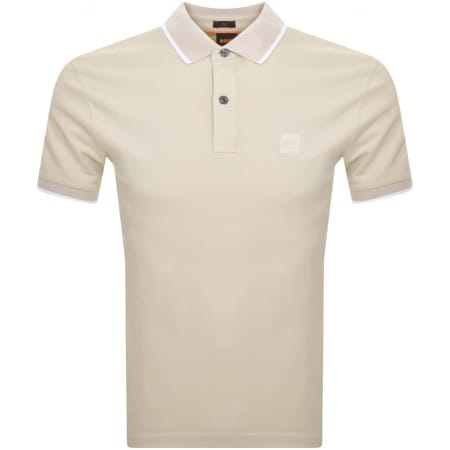 Product Image for BOSS Passertip Polo T Shirt Beige
