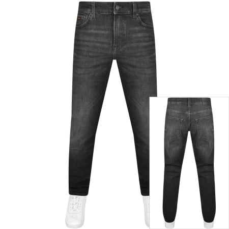 Product Image for BOSS RE Maine Regular Fit Mid Wash Jeans Black