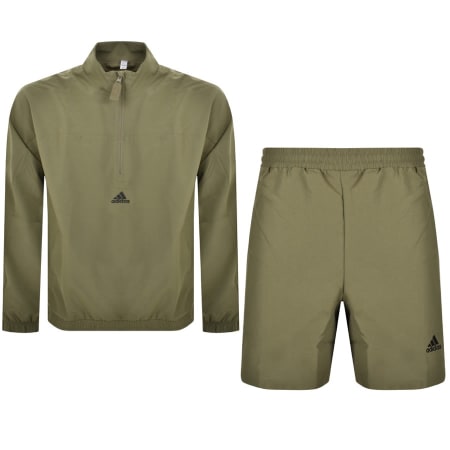 Product Image for adidas Summer Tracksuit Shorts Set Green