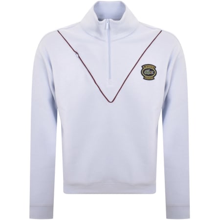 Recommended Product Image for Lacoste Half Zip Logo Sweatshirt Blue