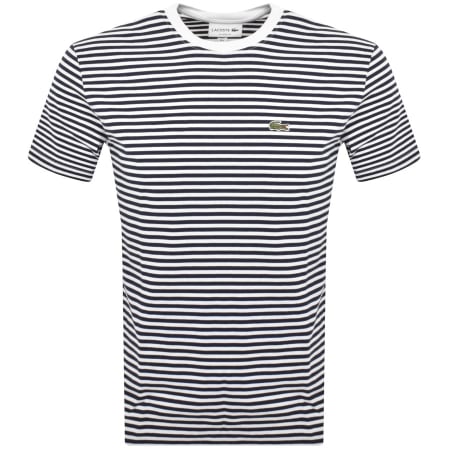 Product Image for Lacoste Stripe T Shirt Navy