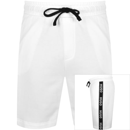 Product Image for HUGO Lounge Sporty Logo Shorts White