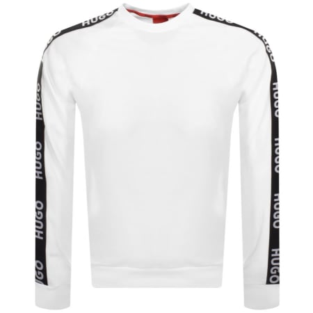 Product Image for HUGO Lounge Sporty Logo Sweatshirt White