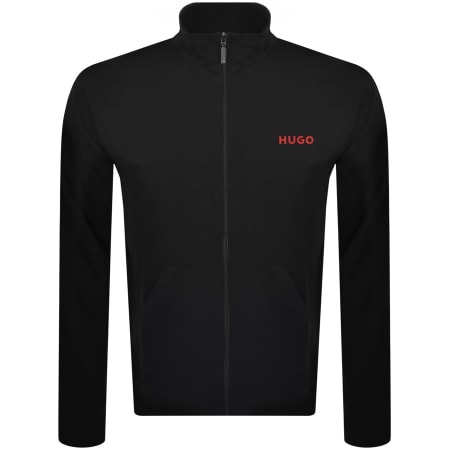 Product Image for HUGO Linked Full Zip Sweatshirt Black