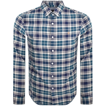 Product Image for Farah Vintage Brewer Long Sleeve Shirt Blue