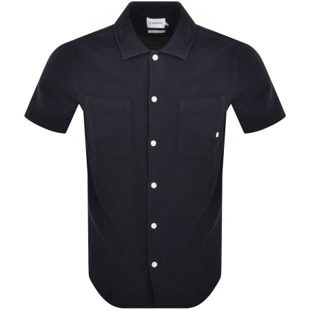 Product Image for Farah Vintage Astro Short Sleeve Shirt Navy