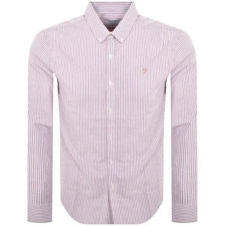 Product Image for Farah Vintage Brewer Long Sleeve Shirt Purple