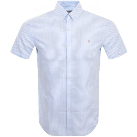 Recommended Product Image for Farah Vintage Brewer Short Sleeve Shirt Blue