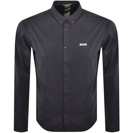 Product Image for BOSS Motion Long Sleeved Shirt Navy