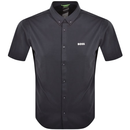 Product Image for BOSS Motion Short Sleeve Shirt Navy