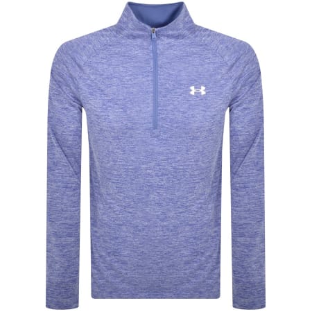 Recommended Product Image for Under Armour Tech Half Zip Sweatshirt Blue