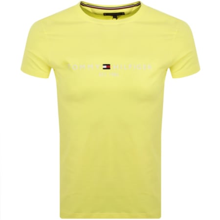 Product Image for Tommy Hilfiger Logo T Shirt Yellow