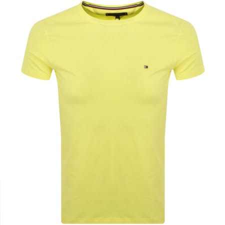Product Image for Tommy Hilfiger Stretch Slim Fit T Shirt Yellow