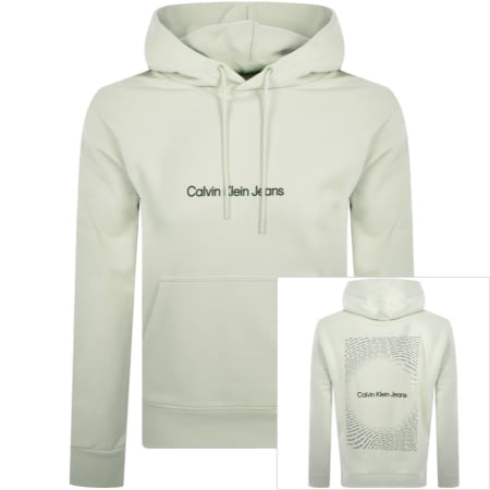 Product Image for Calvin Klein Jeans Logo Hoodie Green
