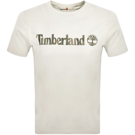 Product Image for Timberland Logo T Shirt Off White