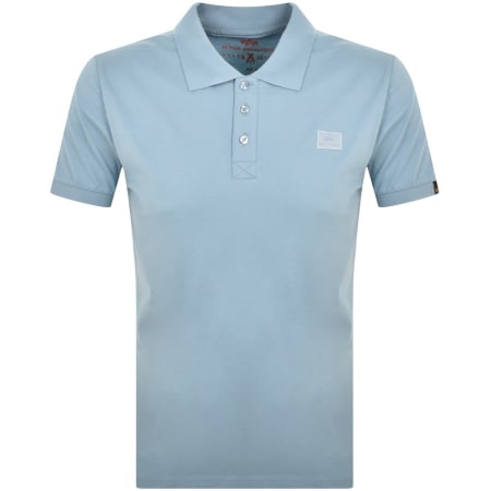 Product Image for Alpha Industries X Fit Polo T Shirt Blue