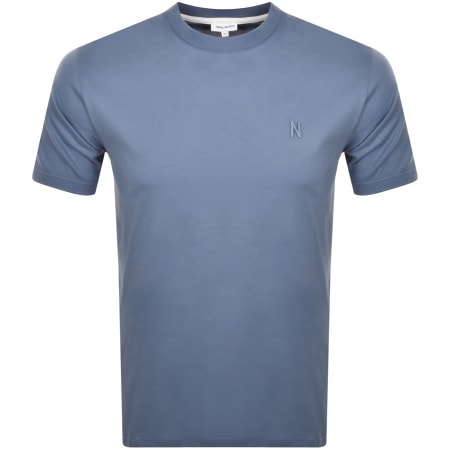 Product Image for Norse Projects Logo T Shirt Blue