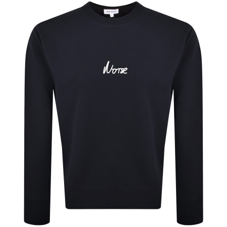 Product Image for Norse Projects Arne Relaxed Logo Sweatshirt Navy