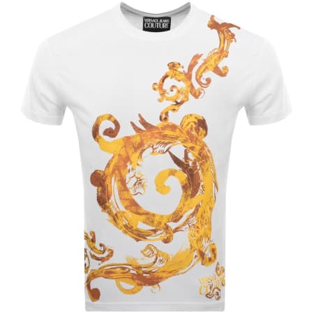 Product Image for Versace Jeans Couture Baroque Slim T Shirt White