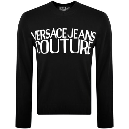 Product Image for Versace Jeans Couture Logo Knit Jumper Black