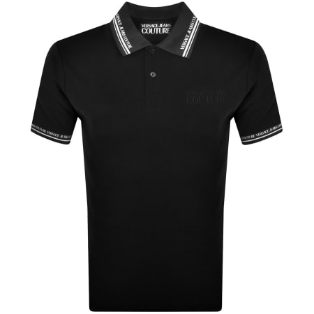 Product Image for Versace Jeans Couture Monogram Polo T Shirt Black