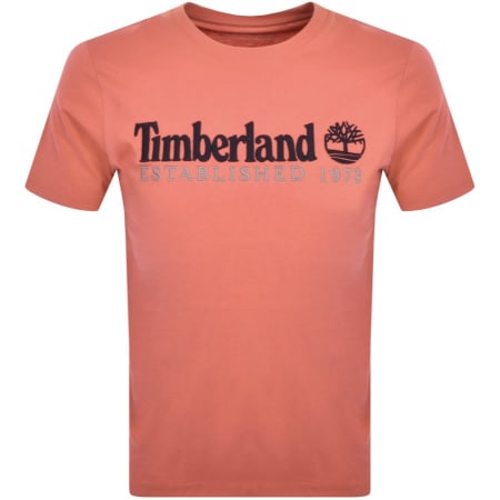 Product Image for Timberland Logo T Shirt Orange