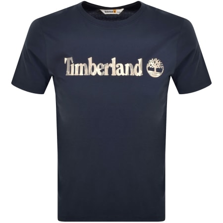 Product Image for Timberland Logo T Shirt Navy