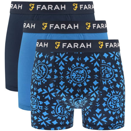 Product Image for Farah Vintage Gonza Three Pack Trunks Navy