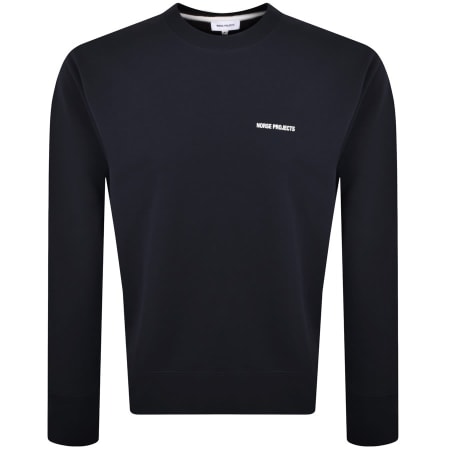 Product Image for Norse Projects Arne Relaxed Logo Sweatshirt Navy