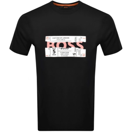 Product Image for BOSS Ticket Logo T Shirt Black