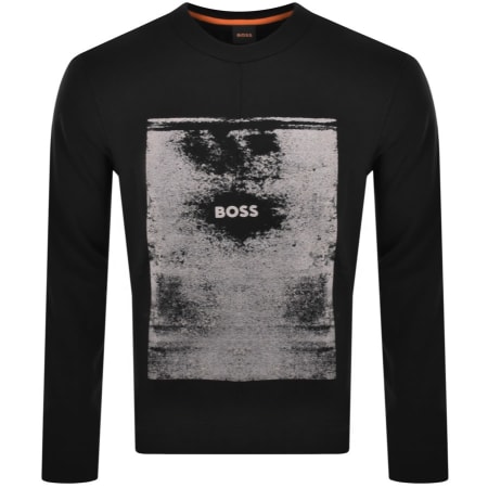 Product Image for BOSS WeKalt Crew Neck Sweatshirt Black