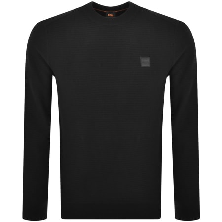 Product Image for BOSS Anon Knit Jumper Black