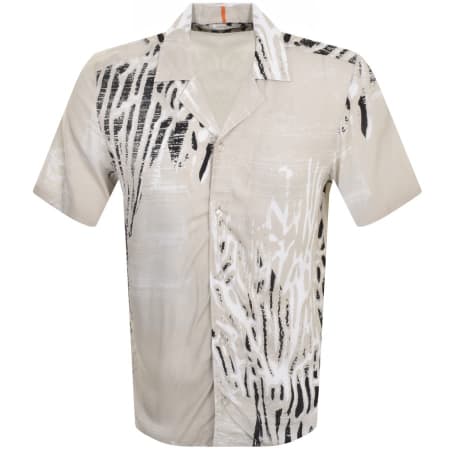 Product Image for BOSS Rayer Short Sleeved Shirt Beige
