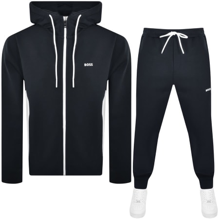 Product Image for BOSS Hooded Full Zip Tracksuit Set Navy