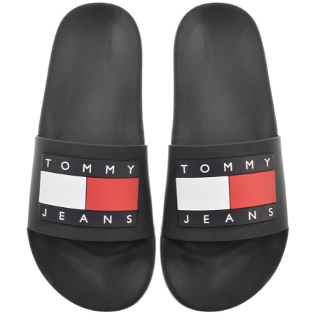 Product Image for Tommy Jeans Essential Logo Pool Sliders Black
