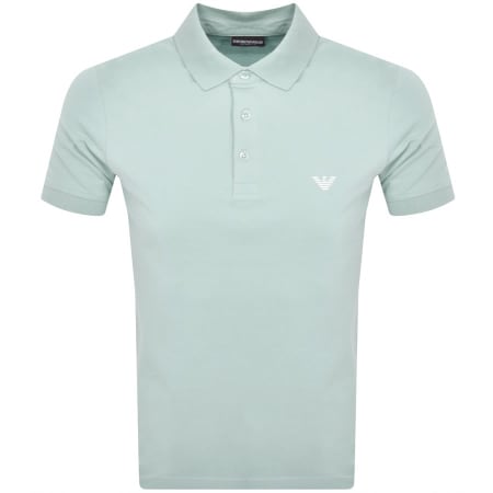 Product Image for Emporio Armani Beachwear Polo T Shirt Green