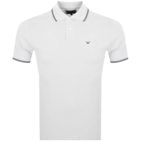 Product Image for Emporio Armani Short Sleeved Polo T Shirt White