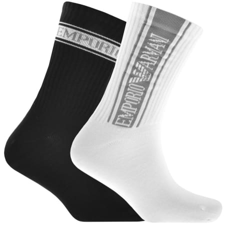 Product Image for Emporio Armani Two Pack Socks White
