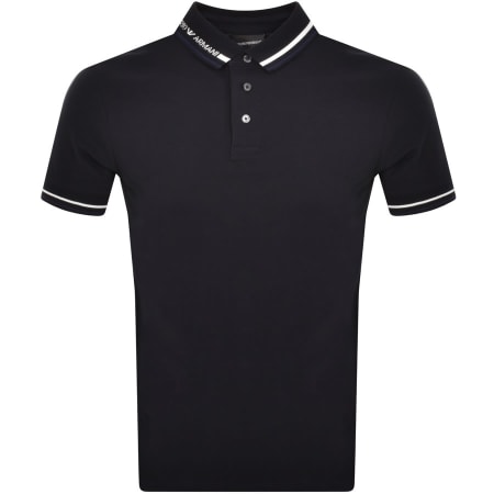 Recommended Product Image for Emporio Armani Logo Polo T Shirt Navy