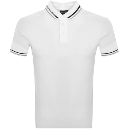 Product Image for Emporio Armani Logo Polo T Shirt White