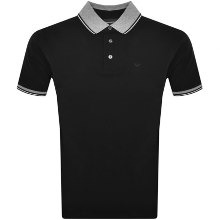 Product Image for Emporio Armani Tipped Polo T Shirt Black