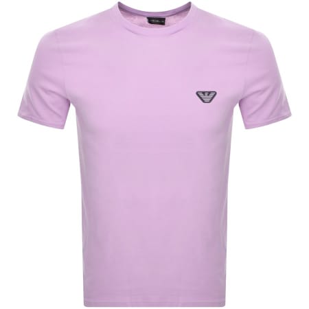 Product Image for Emporio Armani Logo T Shirt Purple