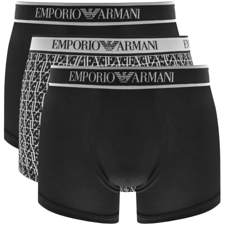 Product Image for Emporio Armani Underwear Three Pack Boxers Black