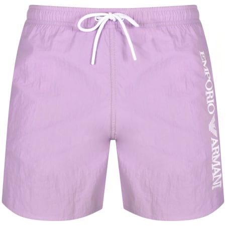 Product Image for Emporio Armani Logo Swim Shorts Lilac
