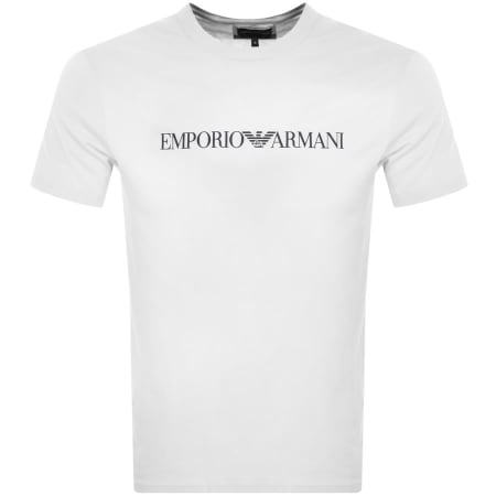 Recommended Product Image for Emporio Armani Crew Neck Logo T Shirt White