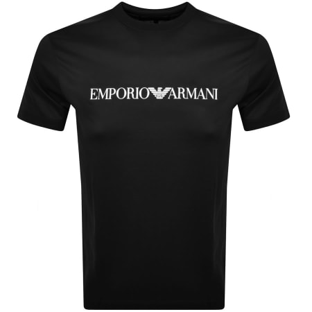 Product Image for Emporio Armani Crew Neck Logo T Shirt Black