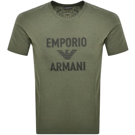 Product Image for Emporio Armani Logo T Shirt Green