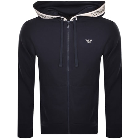 Product Image for Emporio Armani Full Zip Hoodie Navy
