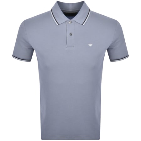 Product Image for Emporio Armani Short Sleeved Polo T Shirt Blue